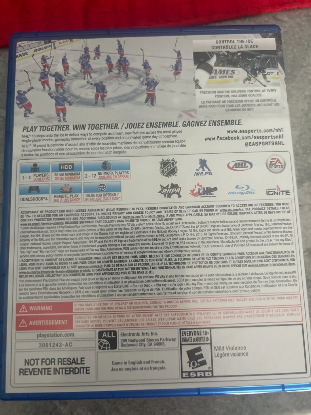 NHL 16 Video Game for PlayStation 4 - photo 2