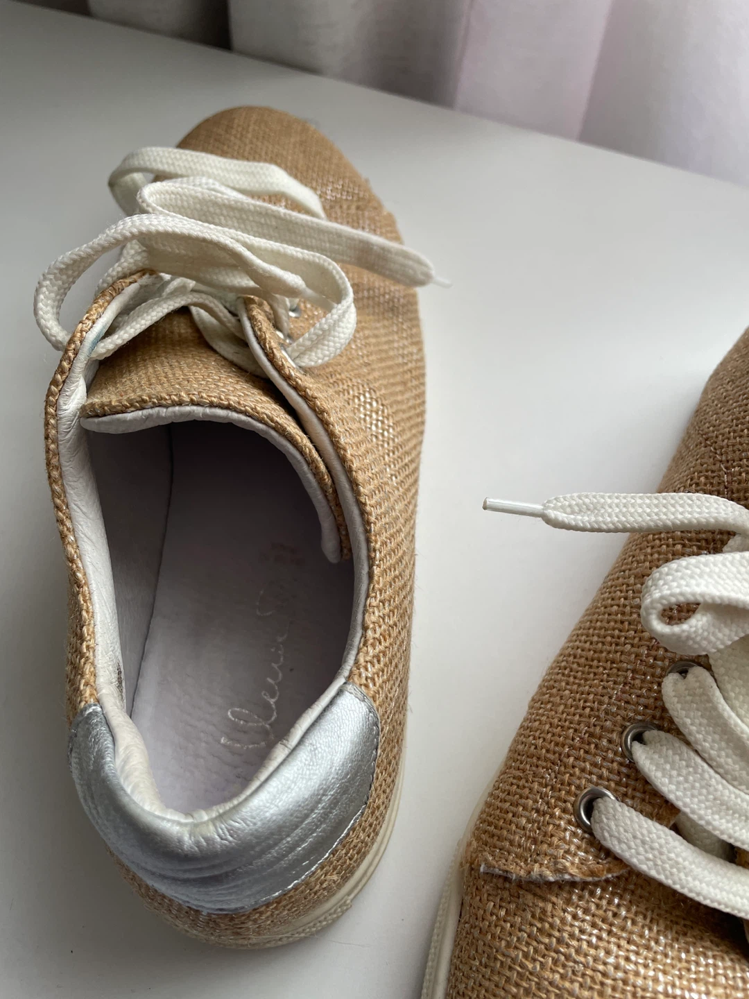 Espadrille Sneakers - Tan Woven - Size 39 - photo 3