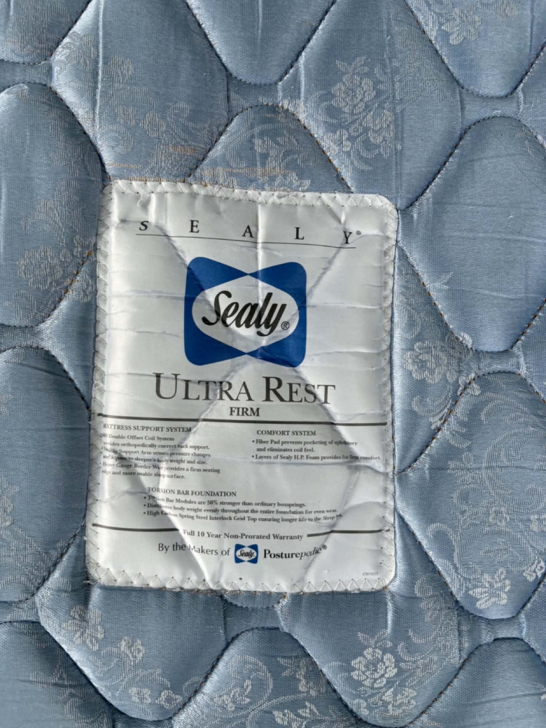 Sealy Ultra Rest Firm Mattress Queen size $40