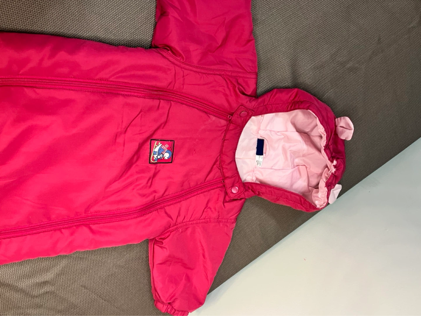 Baby carseat, Stroller Cover, bodysuit with Hood and Bear Ears - photo 3