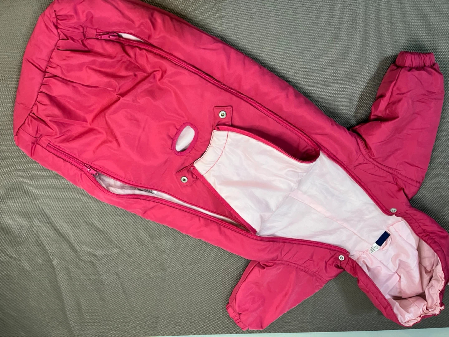 Baby carseat, Stroller Cover, bodysuit with Hood and Bear Ears - photo 2