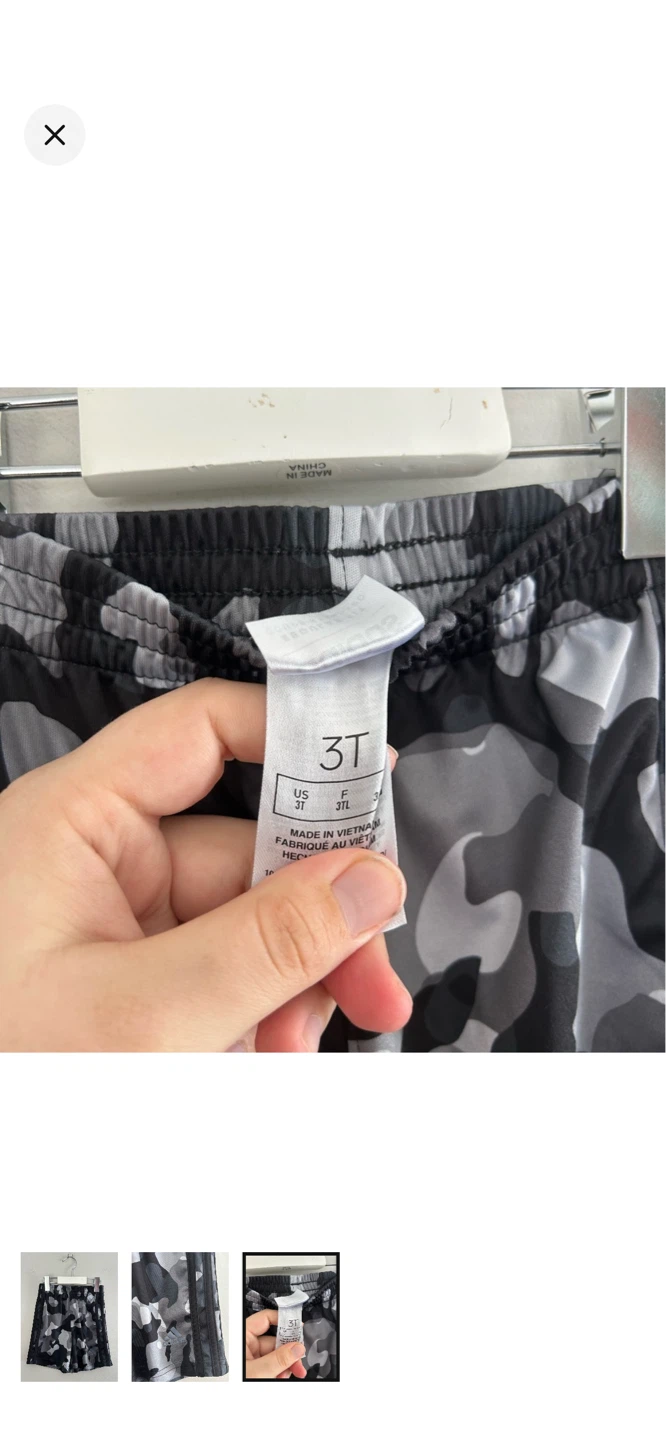 Adidas Kids' Camouflage Shorts Size 3T - photo 3