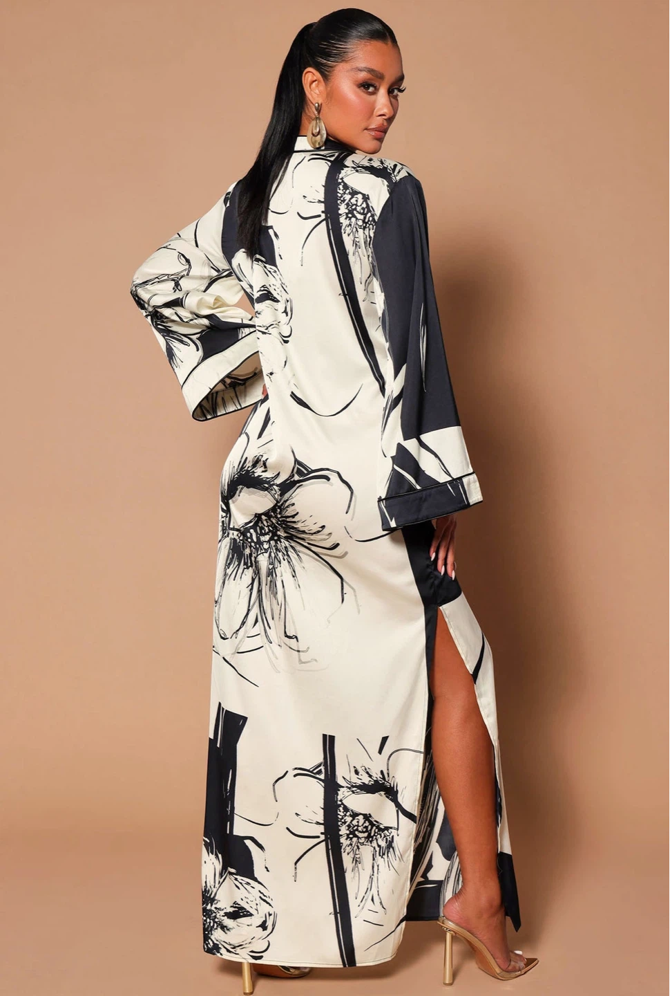 Women's Floral kaftan Maxi Dress - photo 2