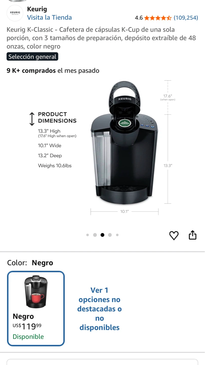 Keurig K-Classic Single Serve Coffee Maker