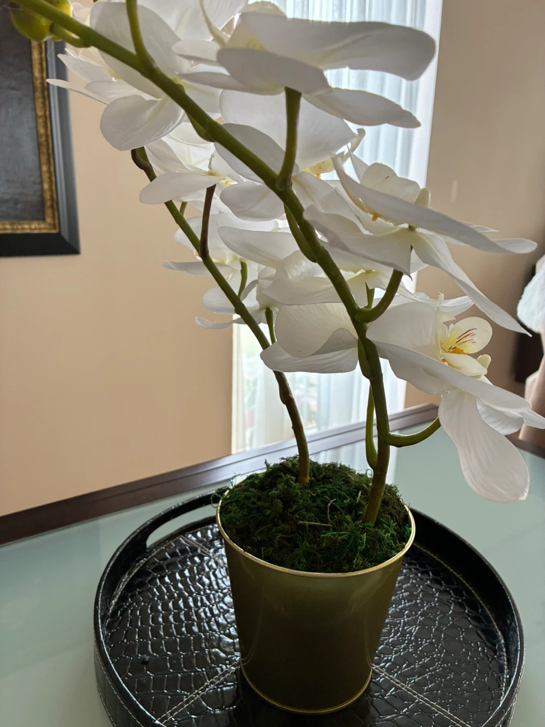 Artificial White Orchid Plant-2 stems - photo 4