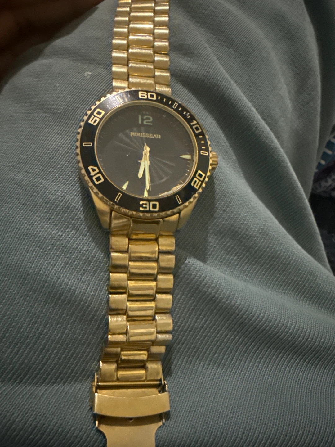 Rousseau Gold Tone Watch