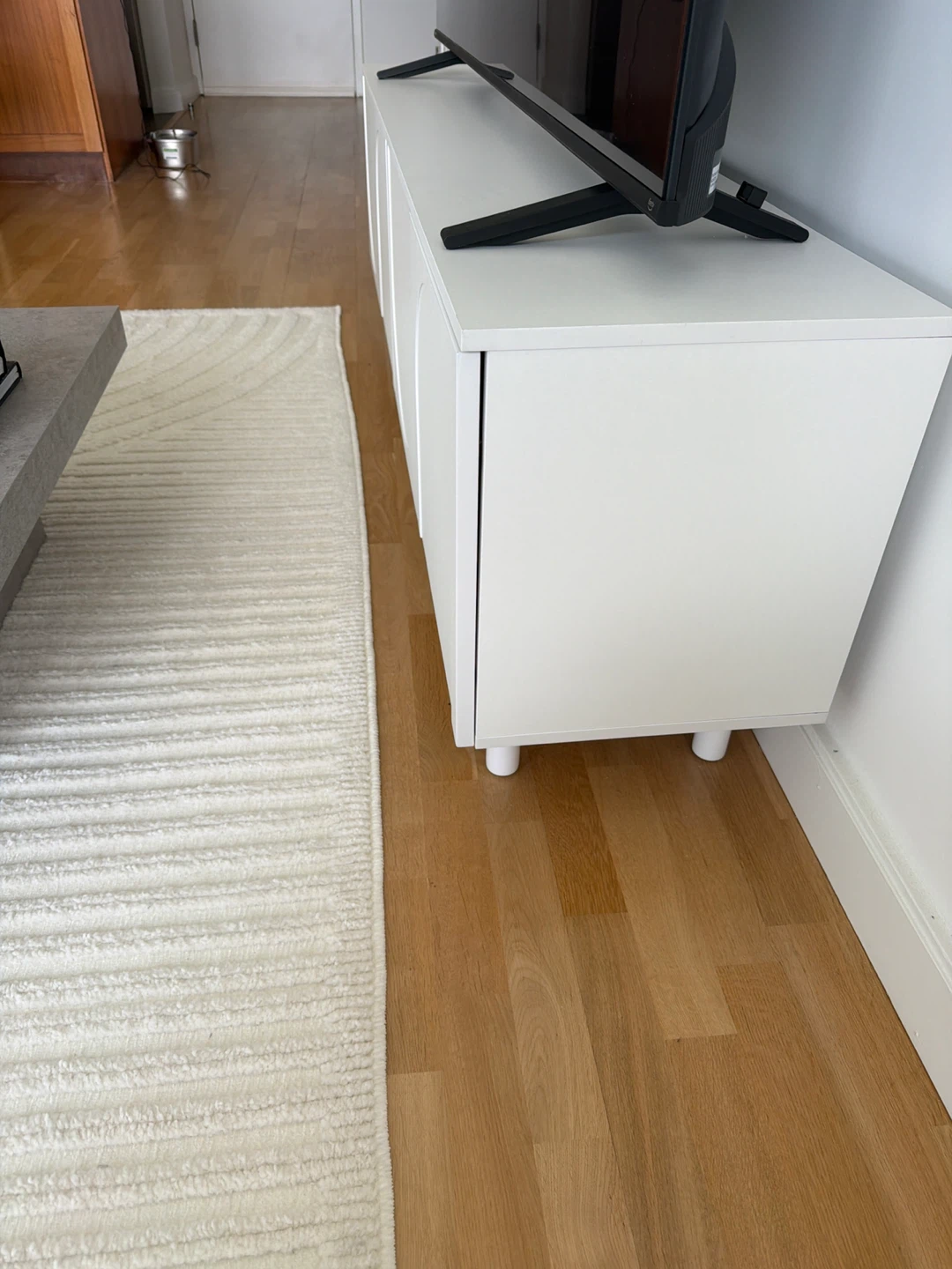 White Media Console Cabinet - photo 2