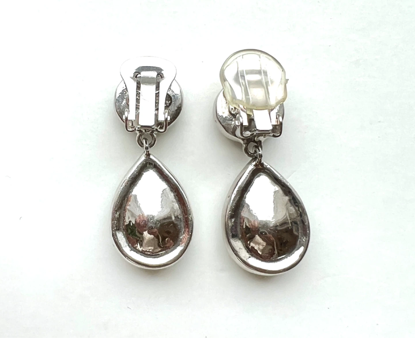 Clip-on Teardrop Gemstone Earrings - photo 5