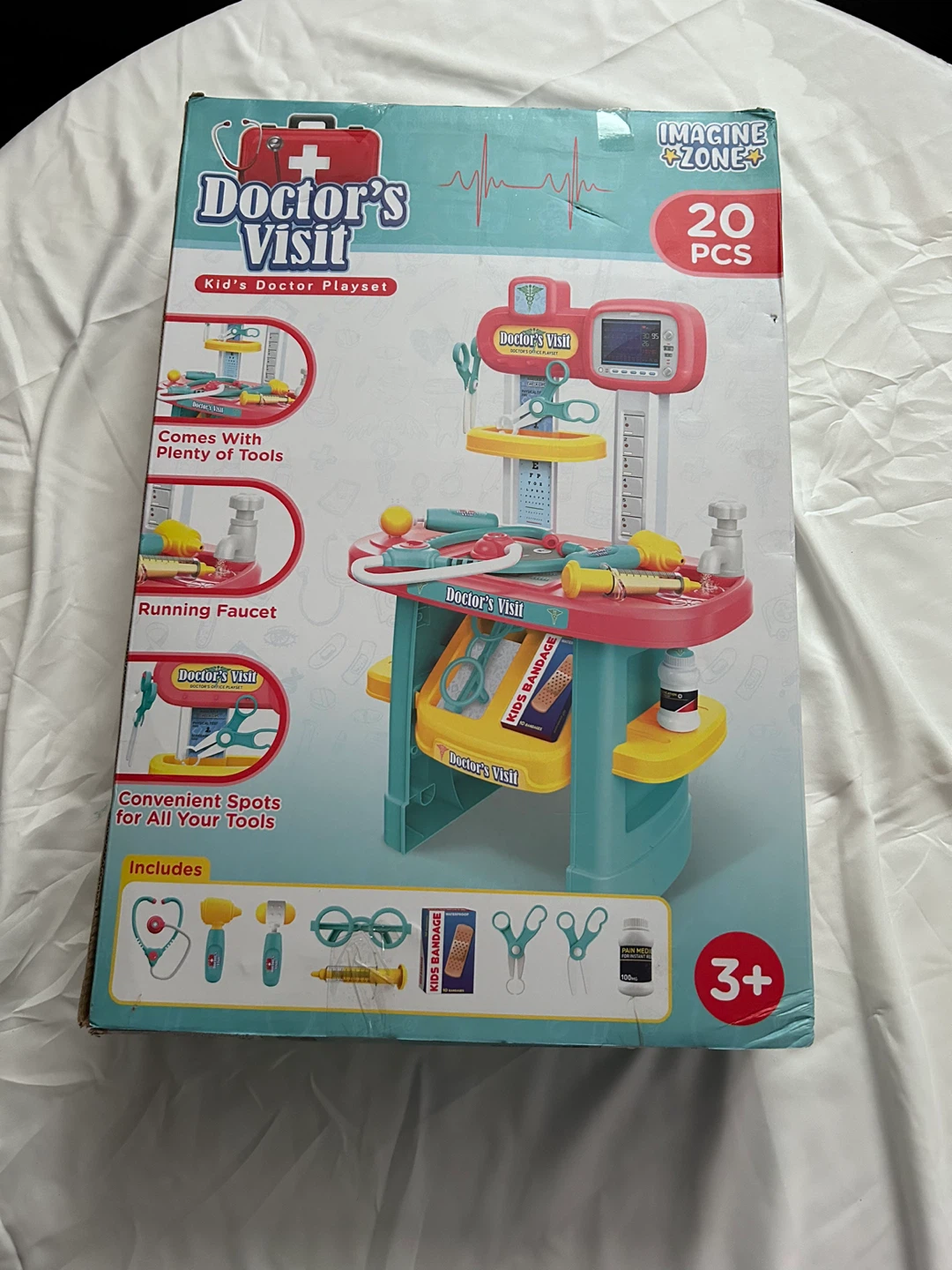 Doctor's Visit Kid's Doctor Playset - 20 Pcs