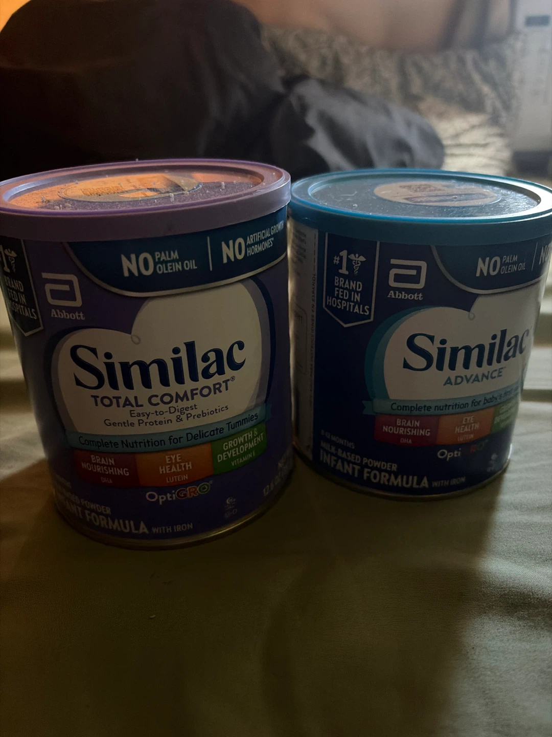 Similac Total Comfort & Advance Infant Formula (2 Cans)