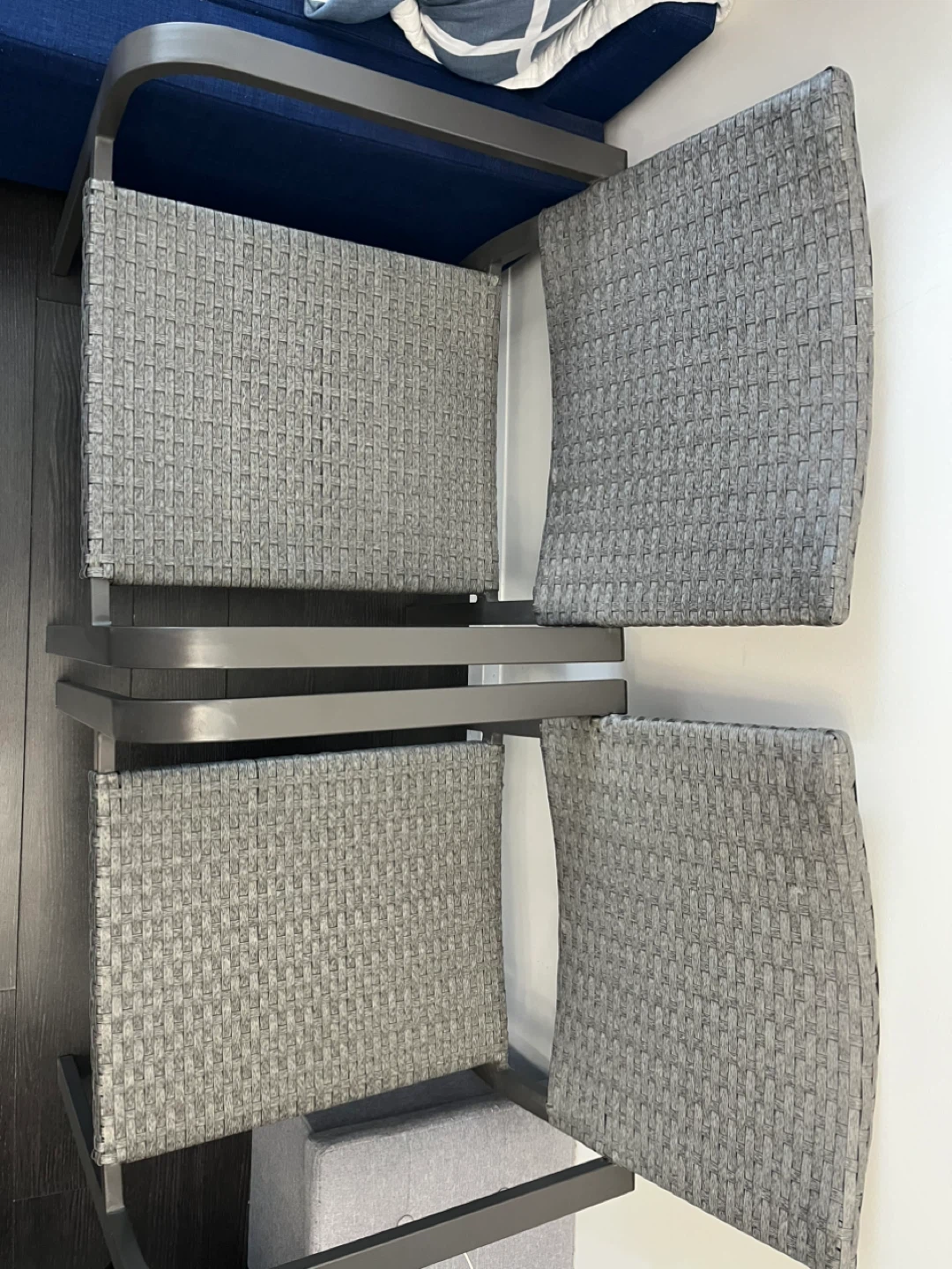Grey Wicker Armchairs - Set of 2 - photo 2