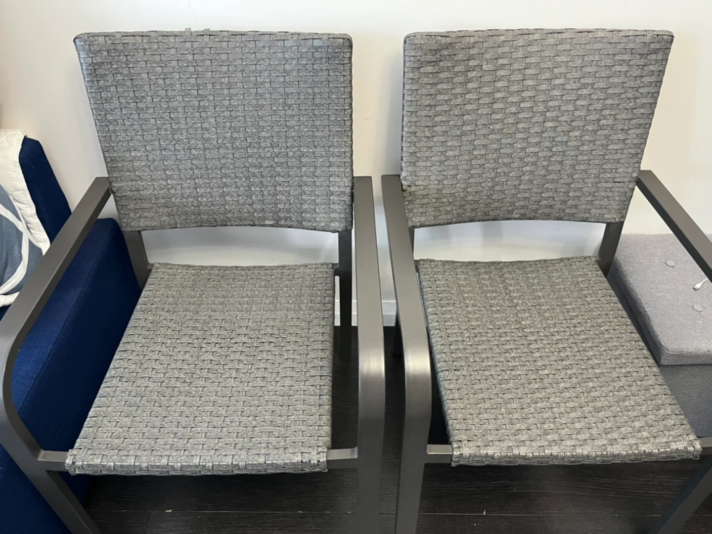 Grey Wicker Armchairs - Set of 2 - photo 3