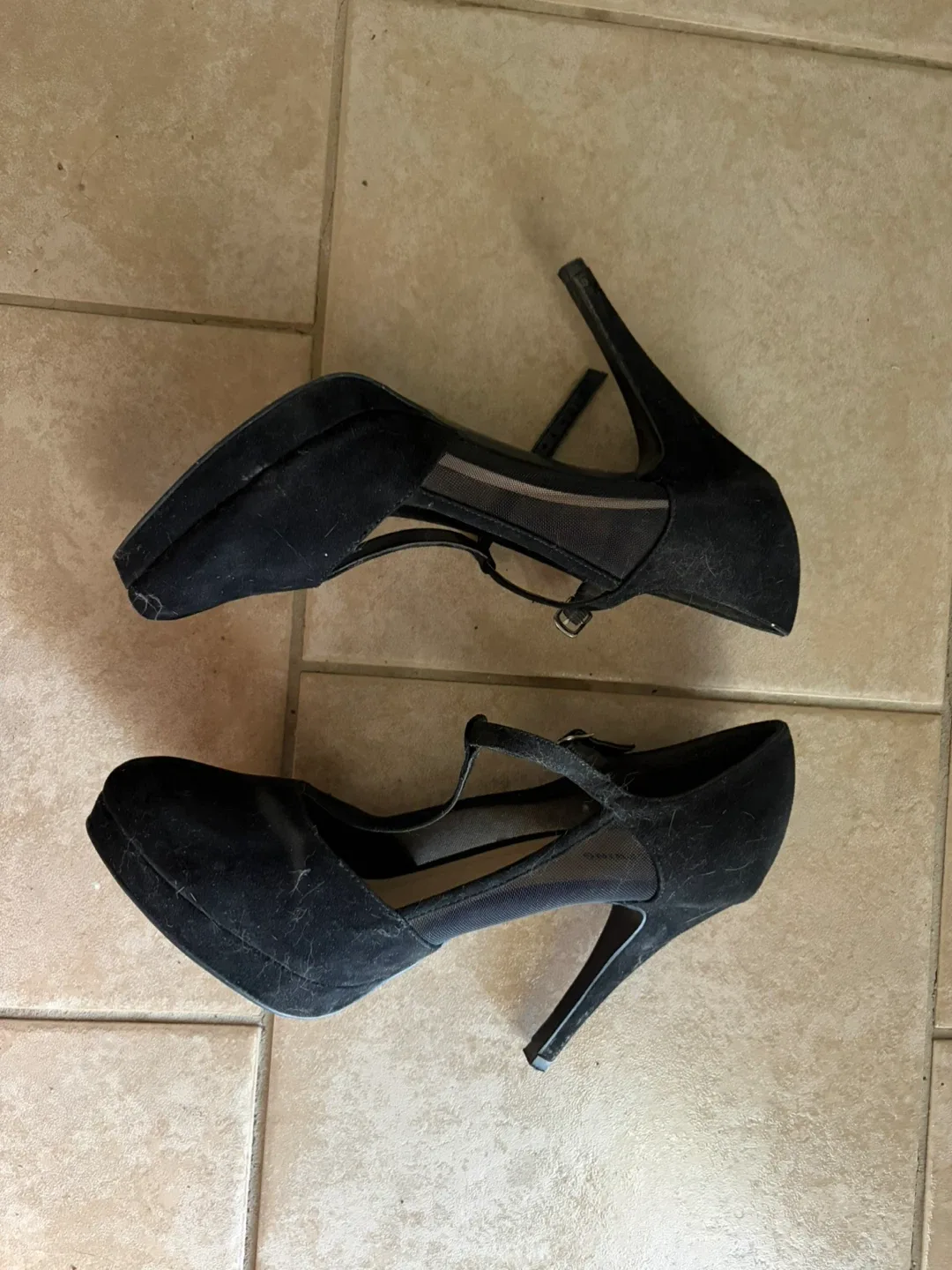 Call It Spring Black Suede Heels - photo 4