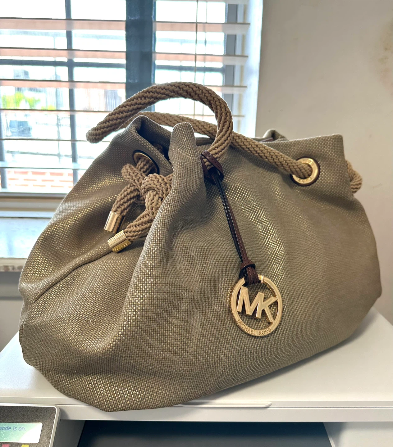 Michael Kors Gold Tote Bag