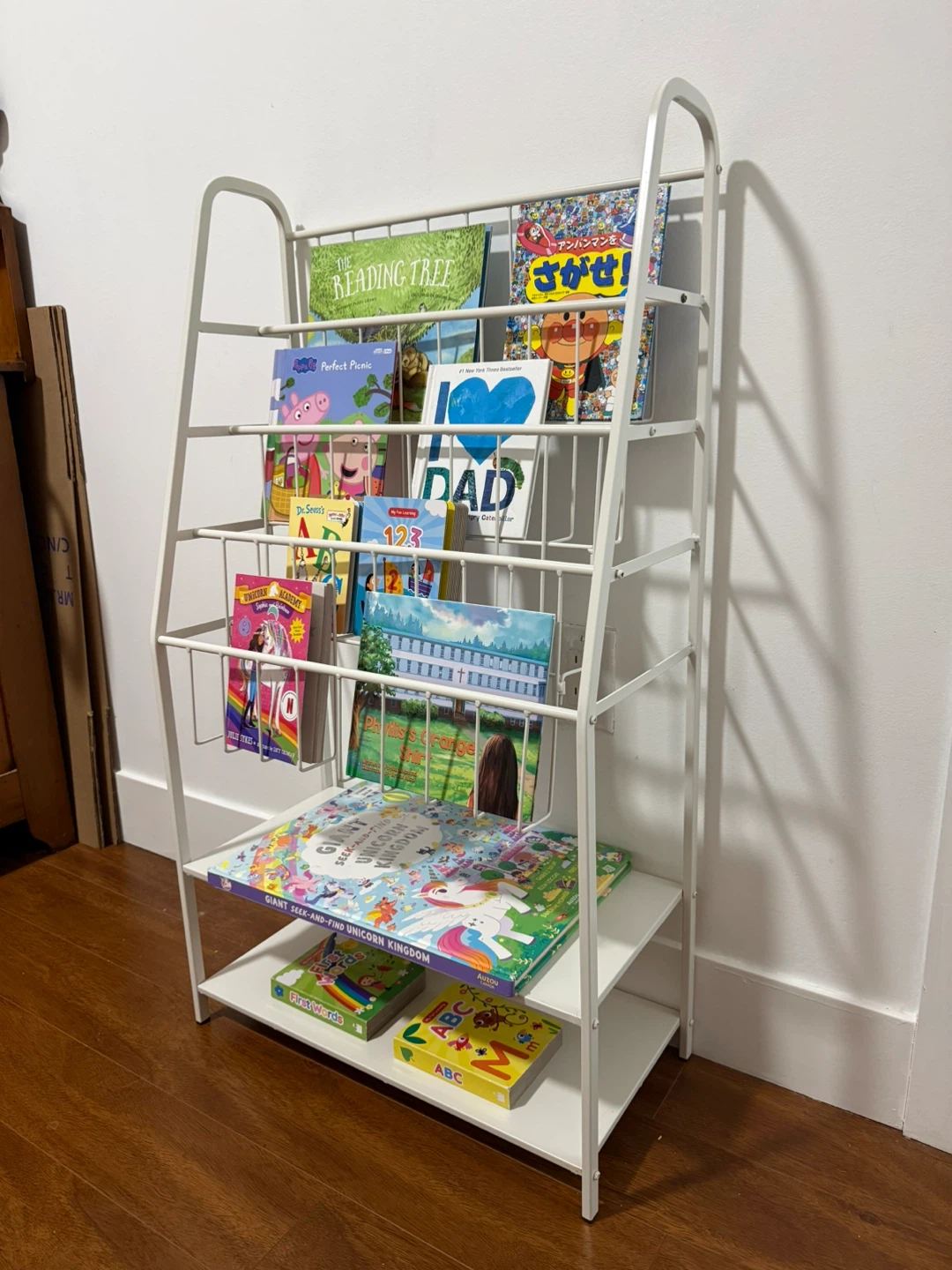 White Metal Kids Book Display Shelf - photo 3