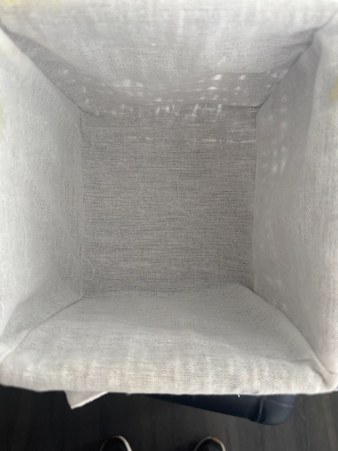 Woven Storage Basket with White Lid - photo 2
