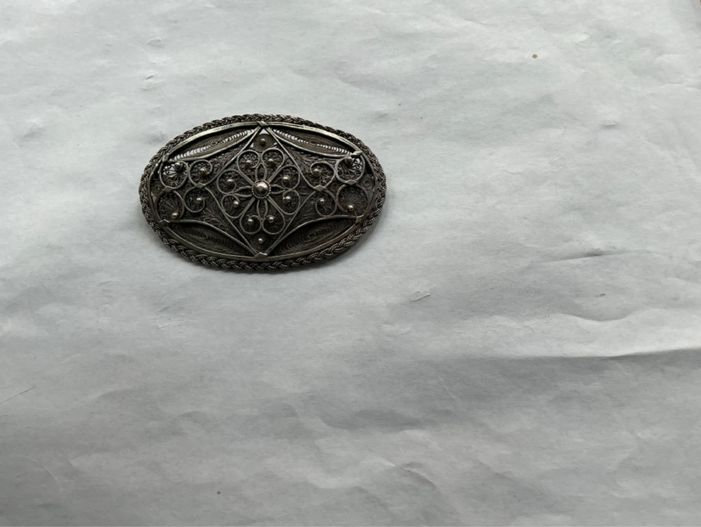 Vintage Silver Filigree Brooch - photo 2