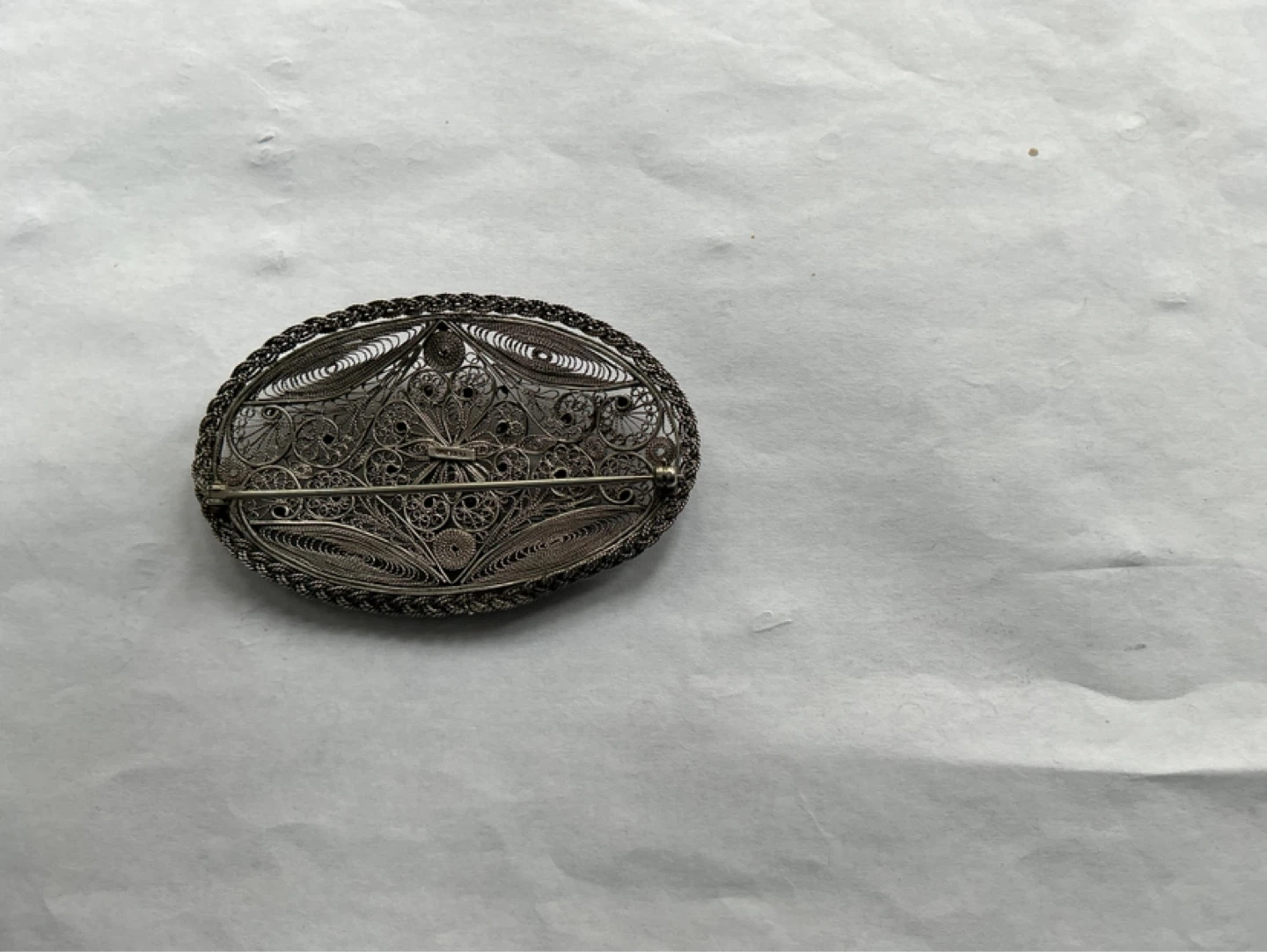 Vintage Silver Filigree Brooch