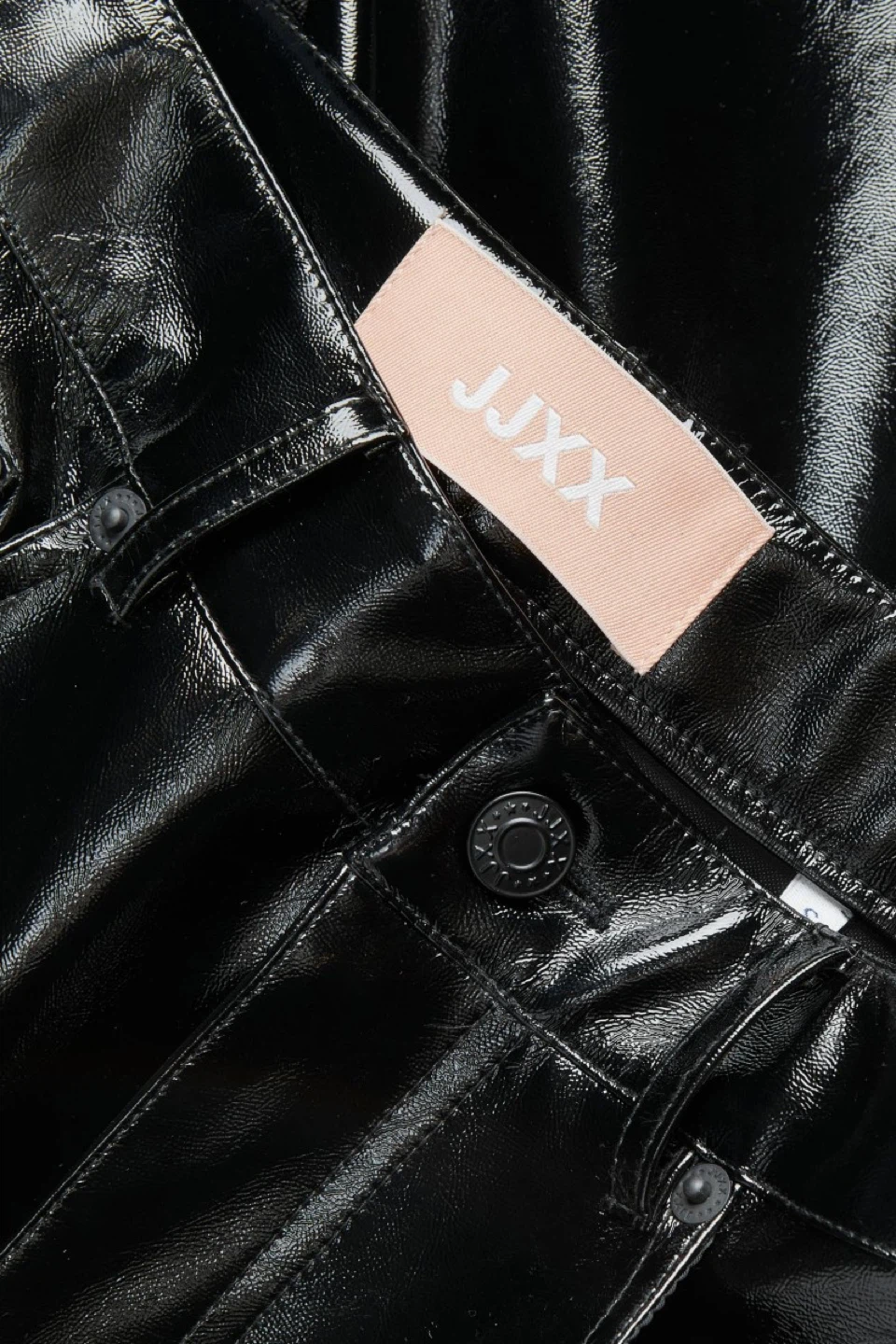 NWT JJXX Black Faux Leather Slim Fit Pants Size S - photo 4
