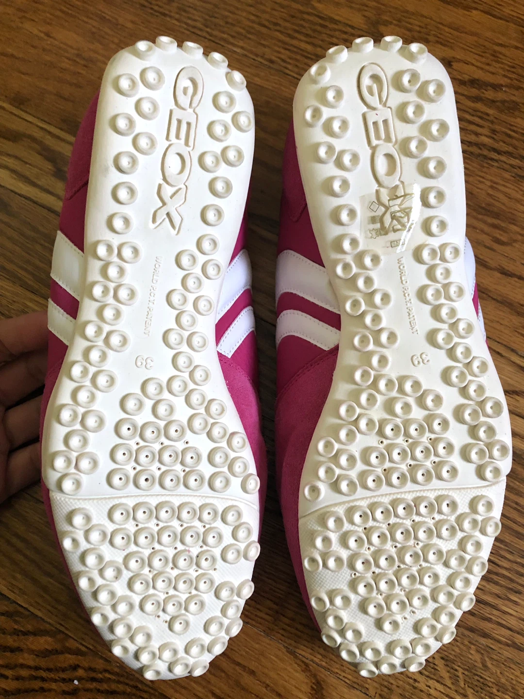 Geox Pink Suede and Mesh Sneakers - Women's Size 9 - photo 3