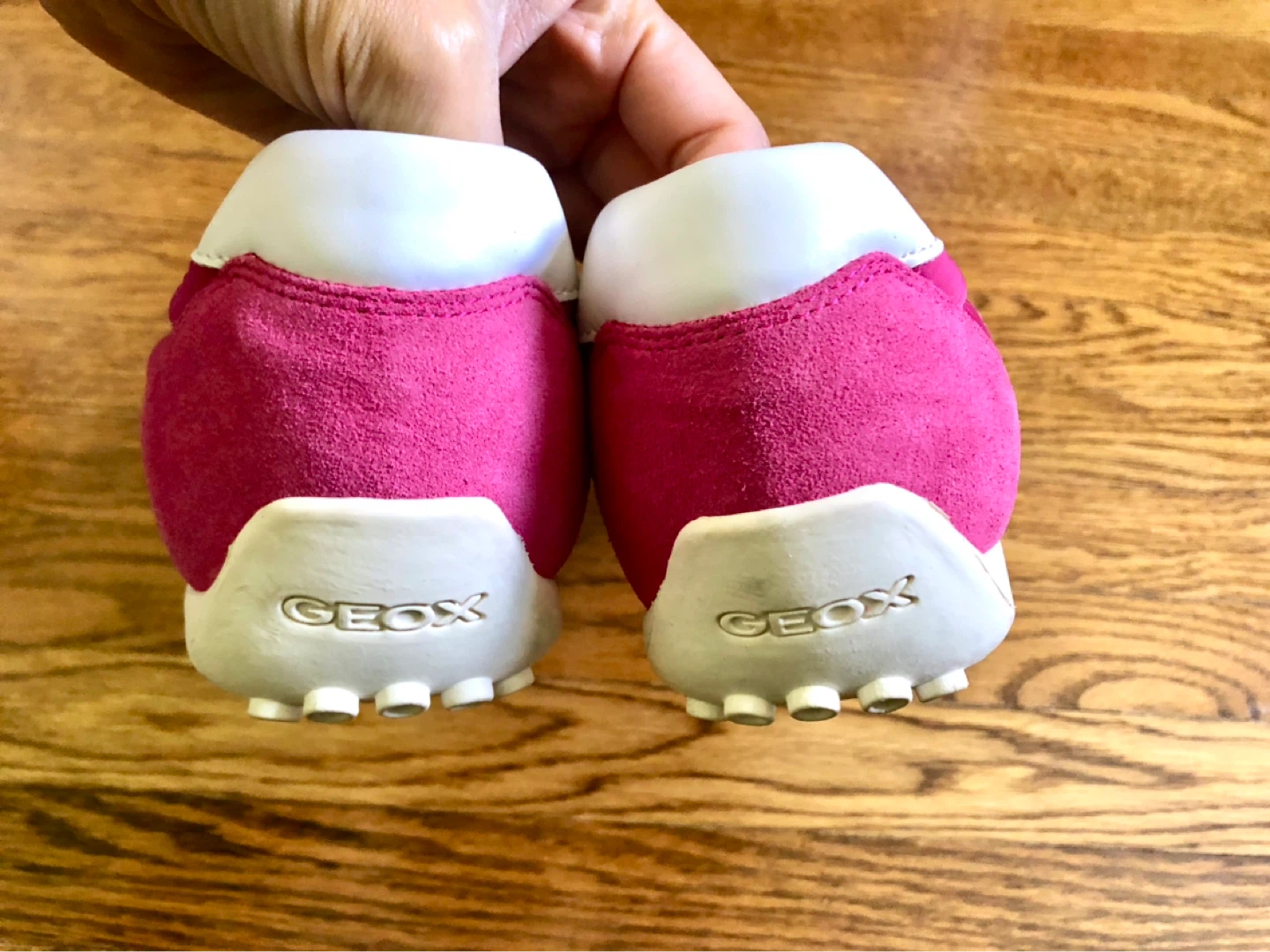 Geox Pink Suede and Mesh Sneakers - Women's Size 9 - photo 2