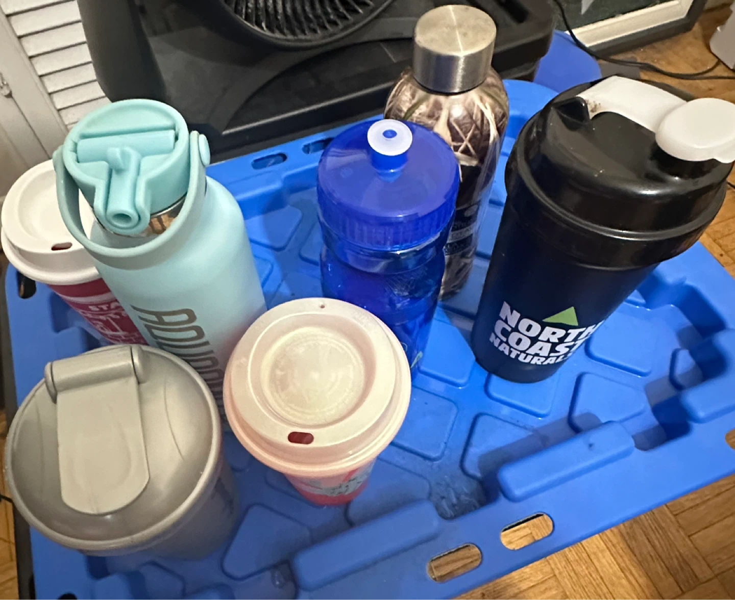 Assorted Water Bottles and Shaker Cups