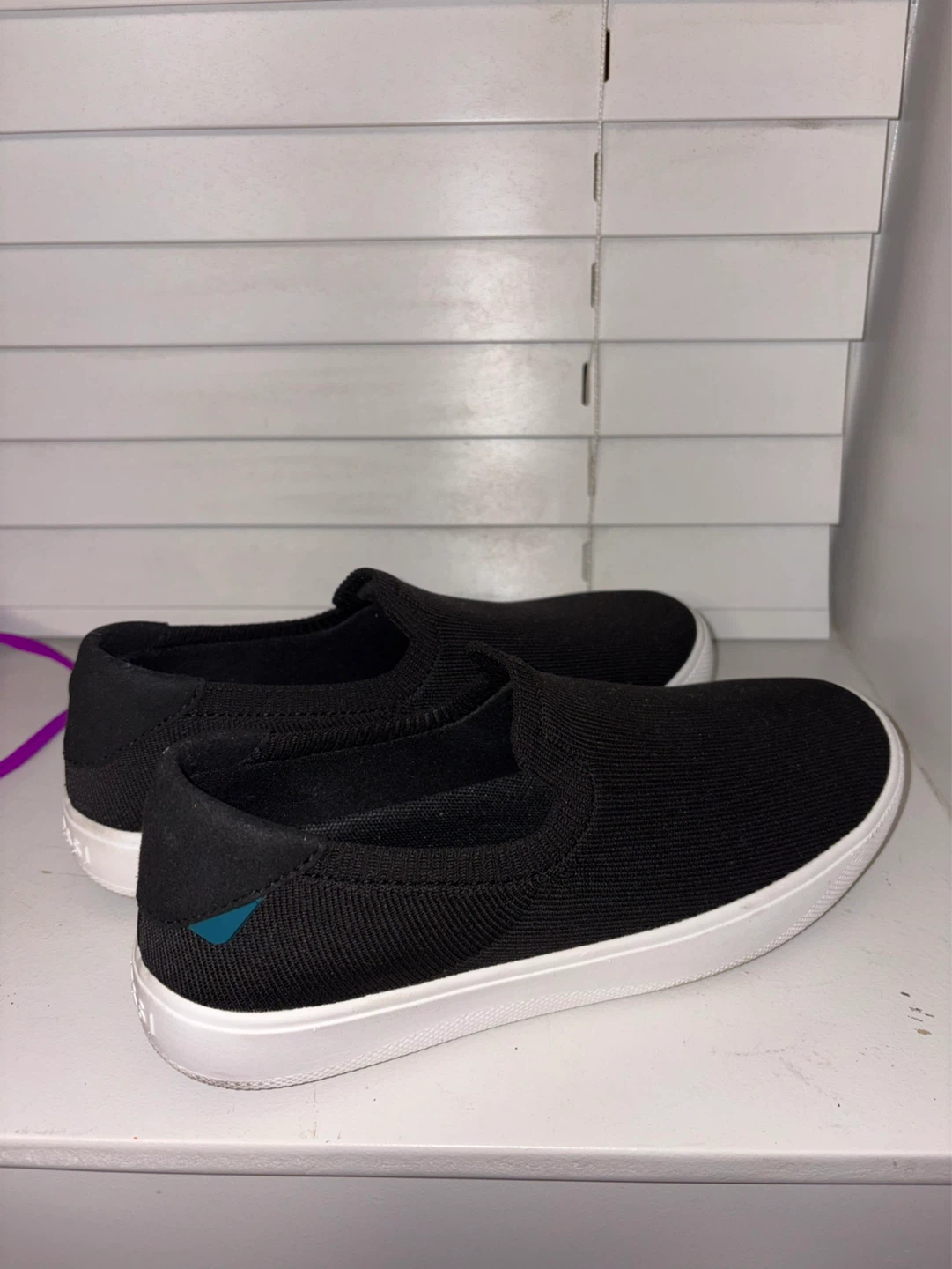 Vessi Black Slip-On Shoes