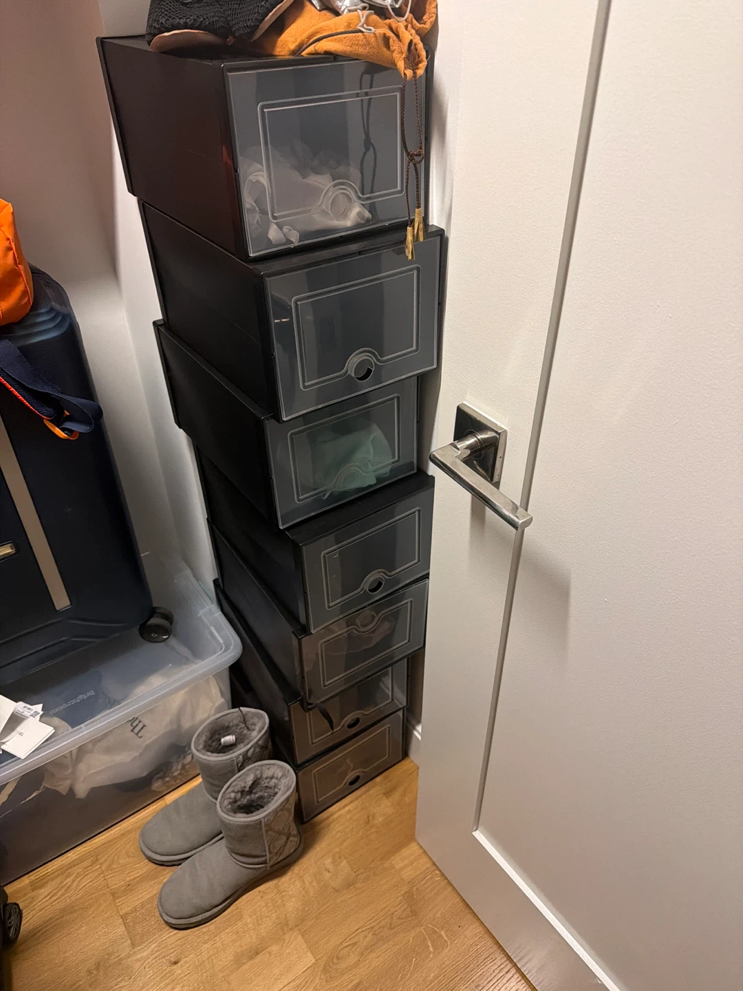 Stackable Storage Shoe Box Organizers (Set of 22)