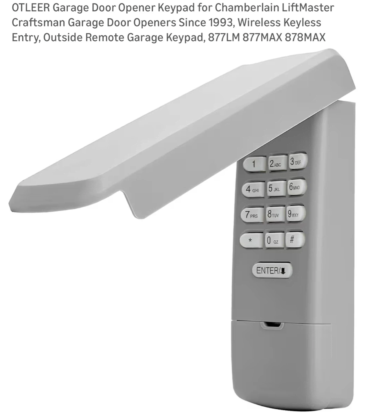 Garage Door Opener Keypad Chamberlain LiftMaster Craftsman G3