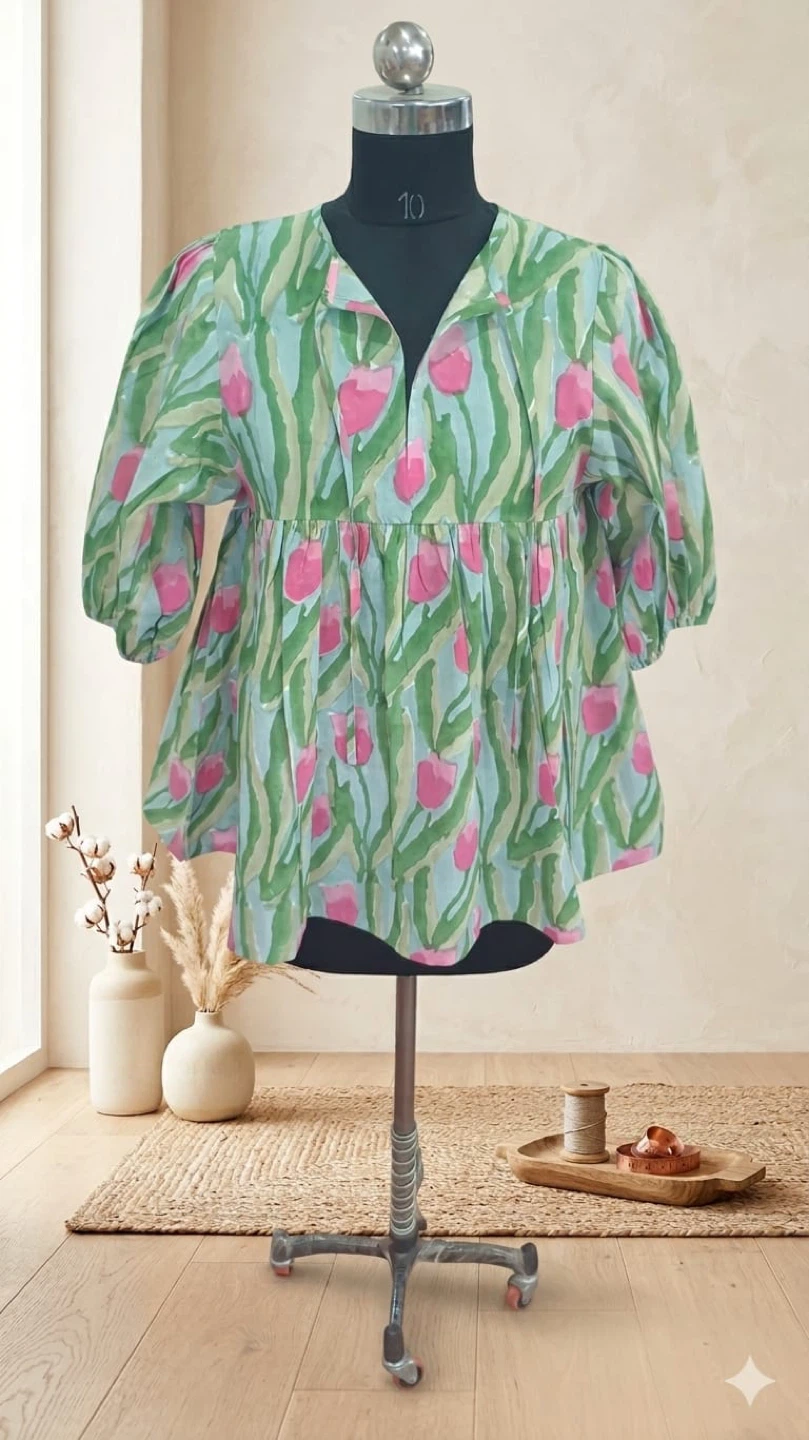 Women's Floral Print Tunic Top