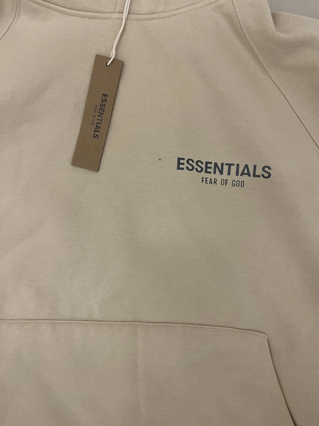 Fear of God Essentials Hoodie (AUTHENTIC)  - Tan - Size S - photo 2