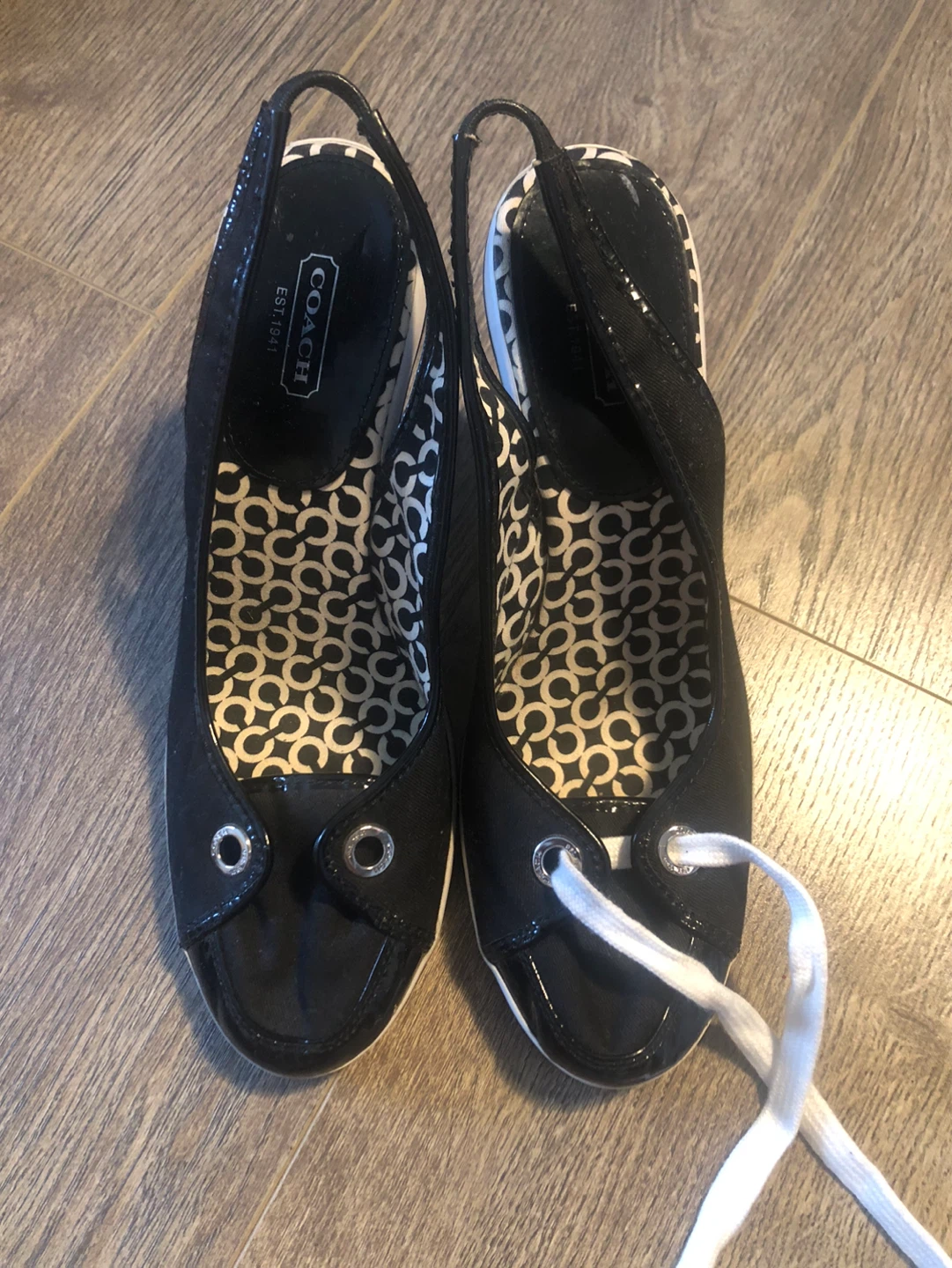 Coach Wedge Slingback Shoes