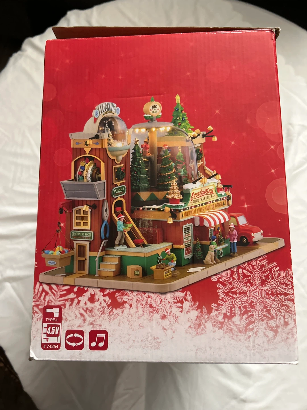 Lemax "Flocking" Artificial Trees Christmas Scene - photo 2