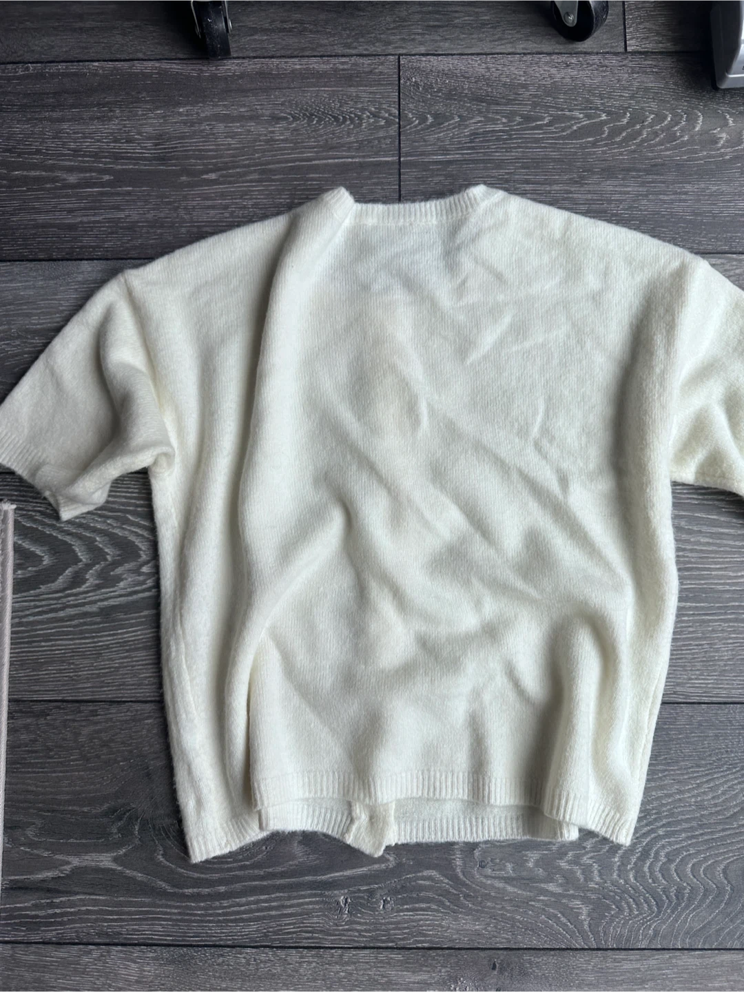 Cream Button-Up Cardigan - Size S - photo 5