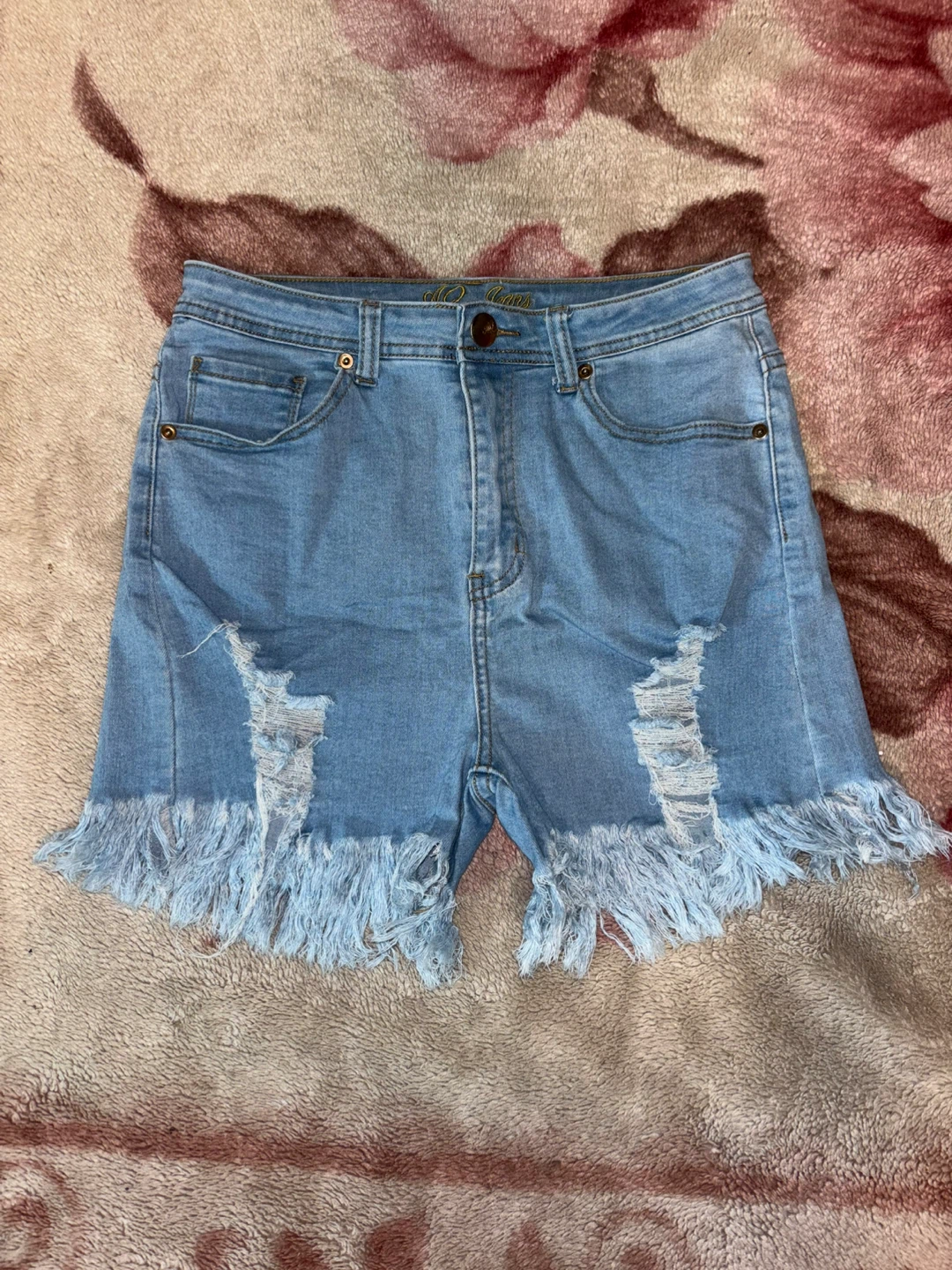 AQ Jeans Distressed Denim Shorts Size 11