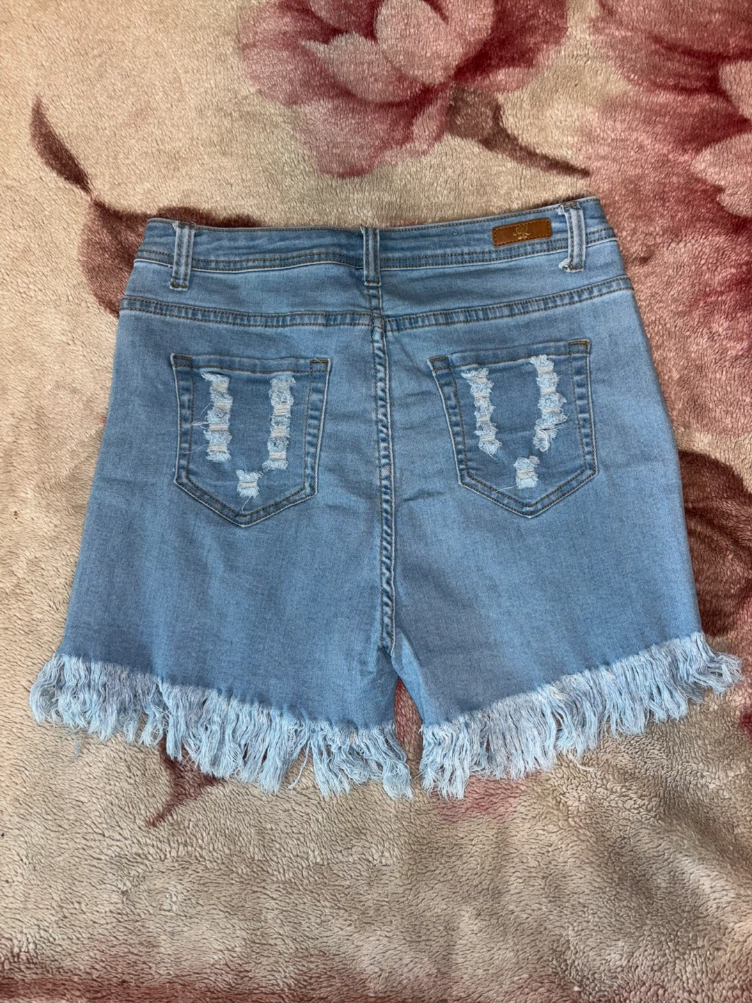 AQ Jeans Distressed Denim Shorts Size 11 - photo 2
