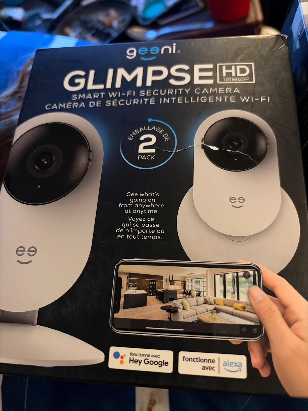 Geeni Glimpse HD Smart Wi-Fi Security Cameras (2 Pack)
