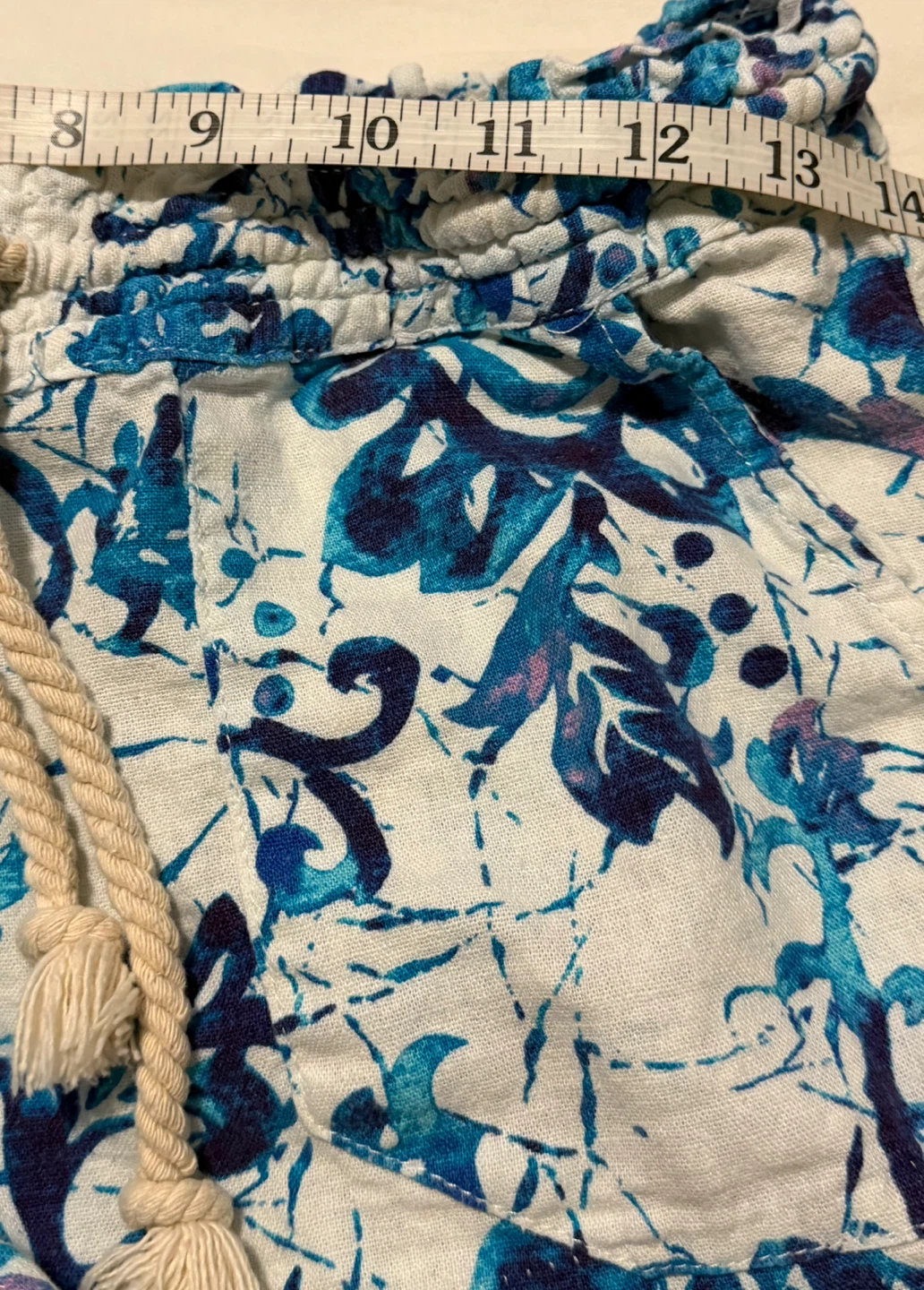 Women's Blue Floral Shorts - photo 4