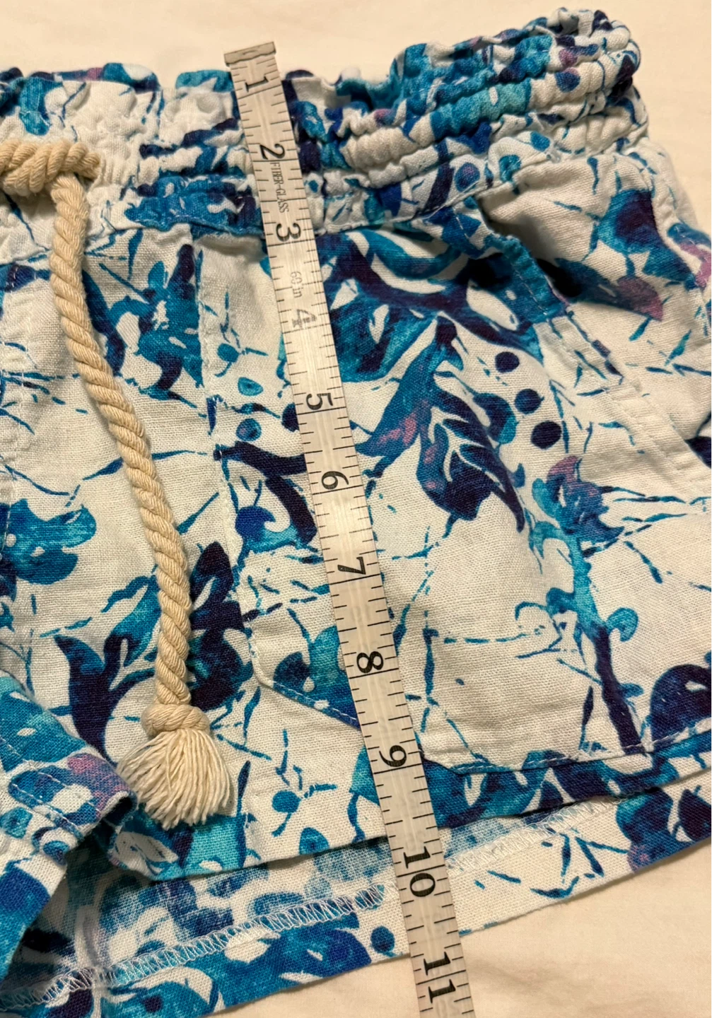 Women's Blue Floral Shorts - photo 3