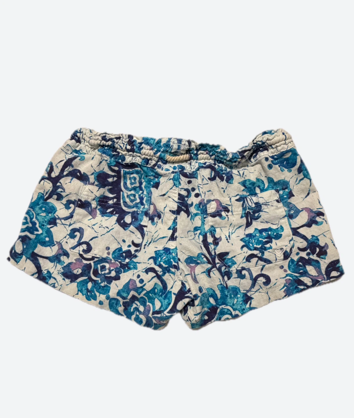Women's Blue Floral Shorts