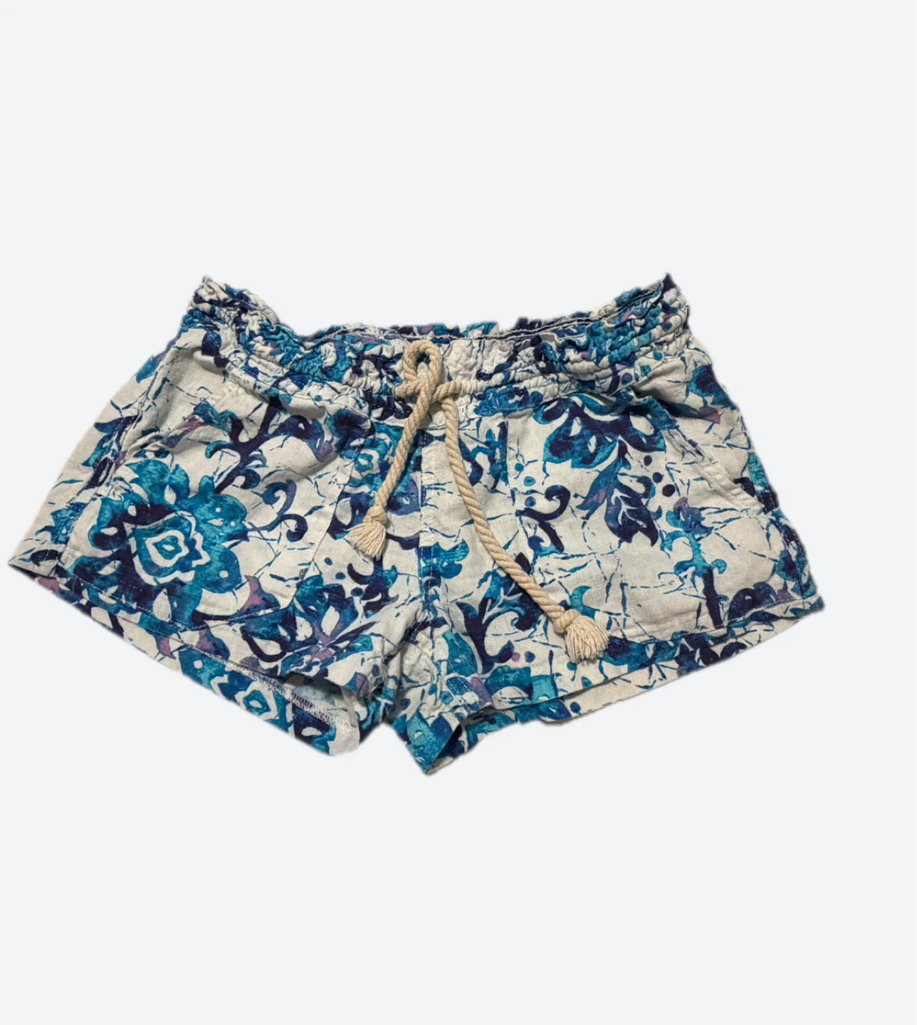 Women's Blue Floral Shorts - photo 2