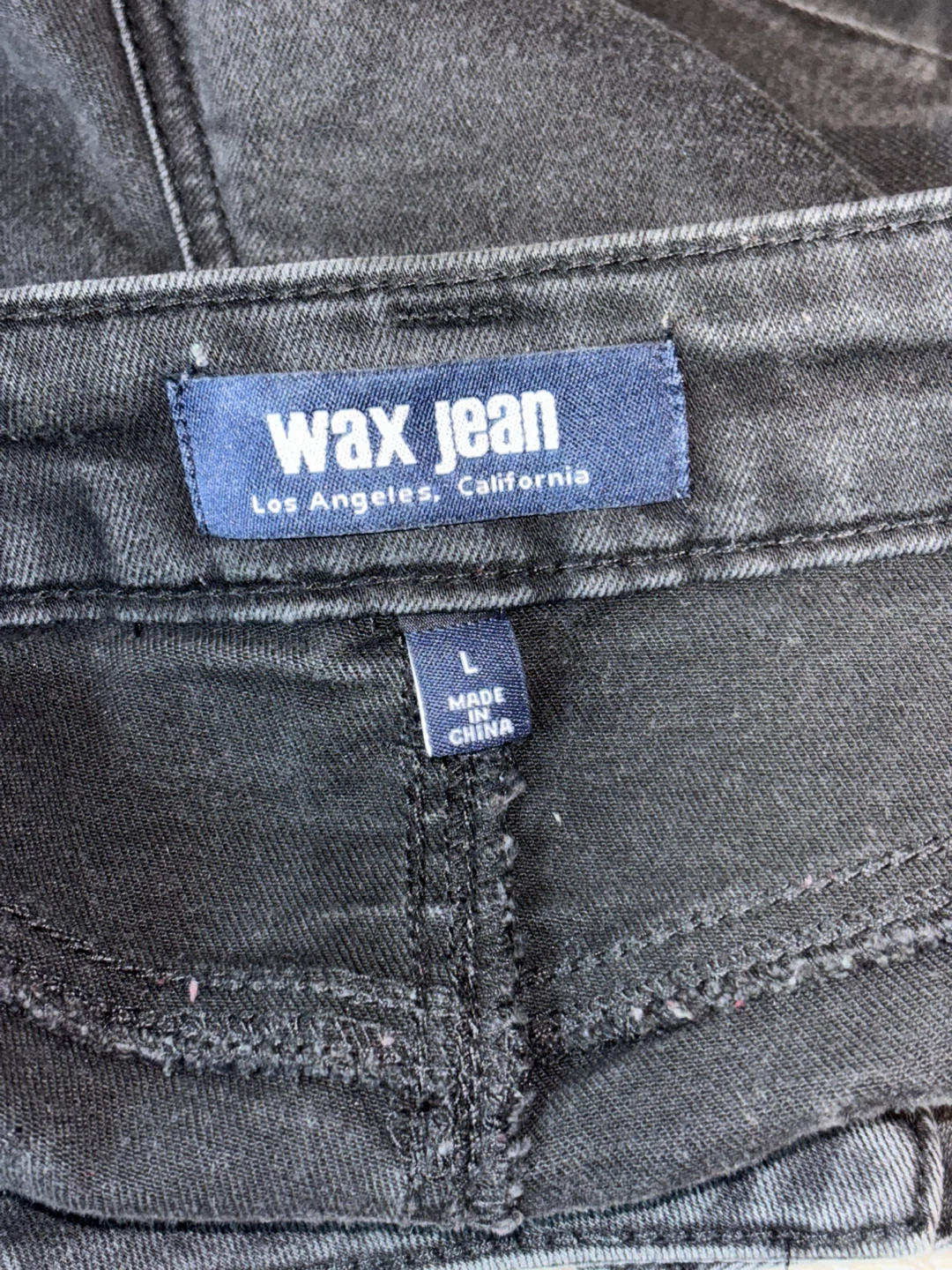 Wax Jean Black Distressed Denim Shorts - photo 3