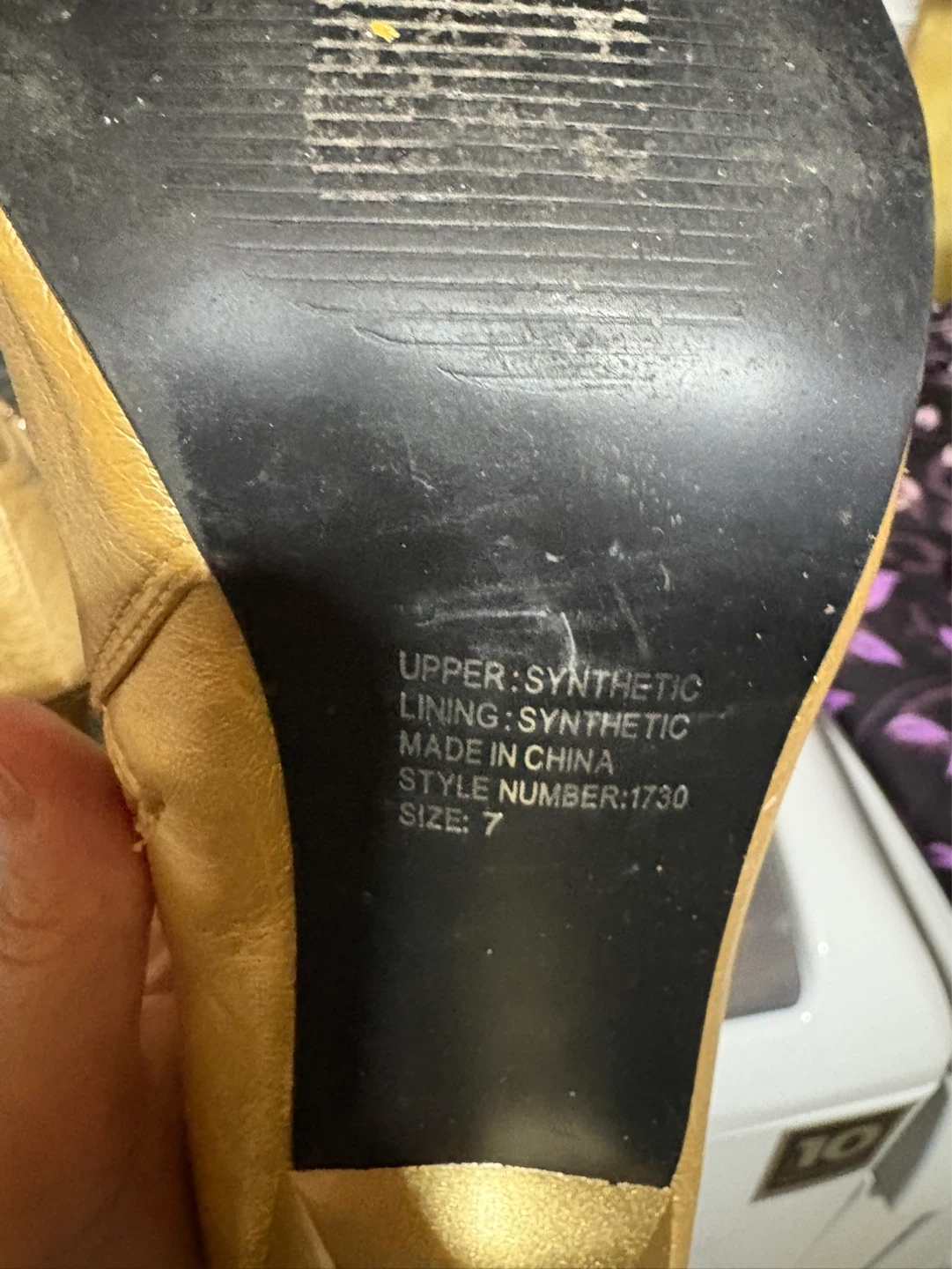 Women’s  Gold Ankle Boots Size 7 $5 firm - photo 4