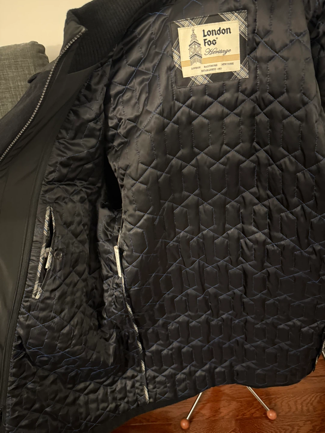 London Fog Men’s Peacoat, Black (42R, Regular) - photo 4