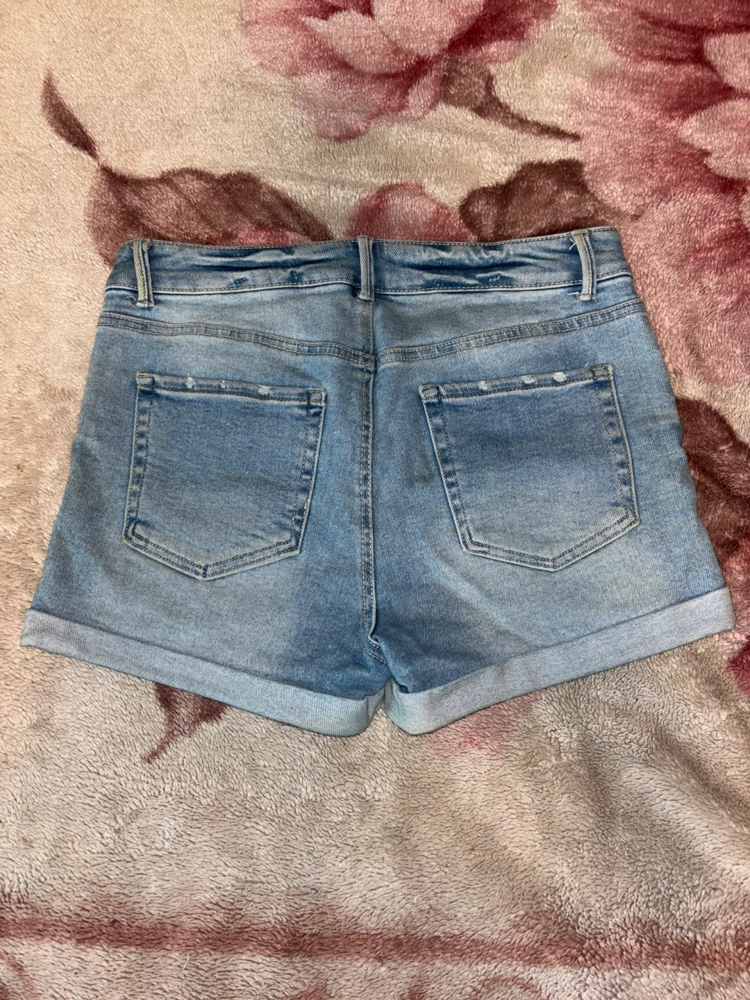 Wax Jean Collection Distressed Denim Shorts Size L - photo 2