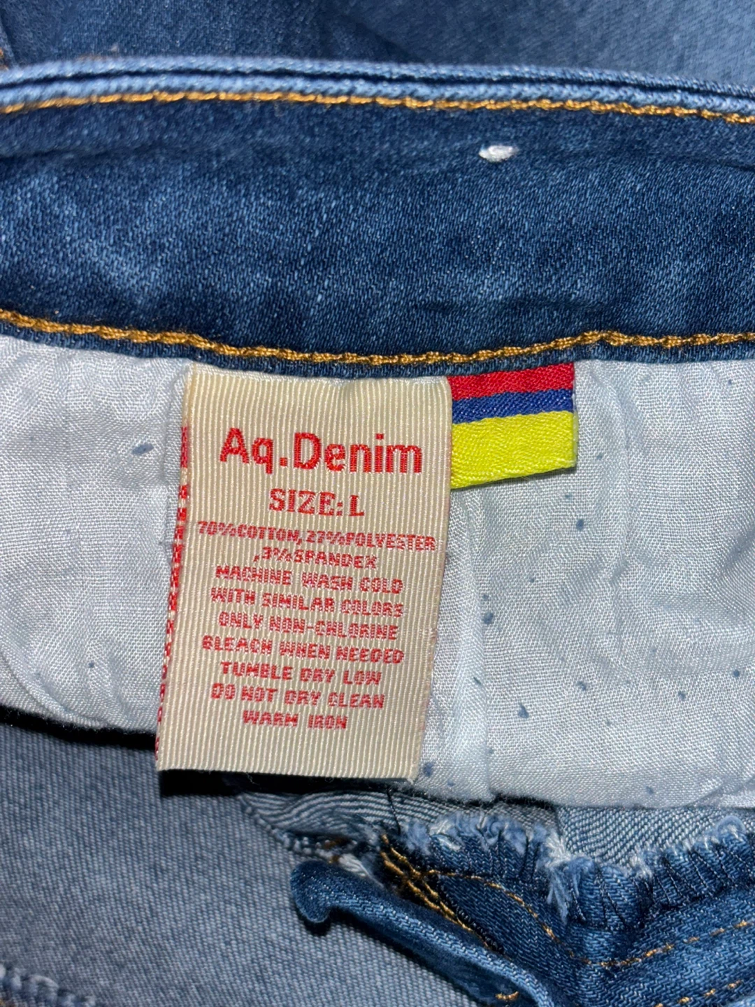 Aq. Denim Women's Blue Denim Pencil Skirt Size L - photo 3