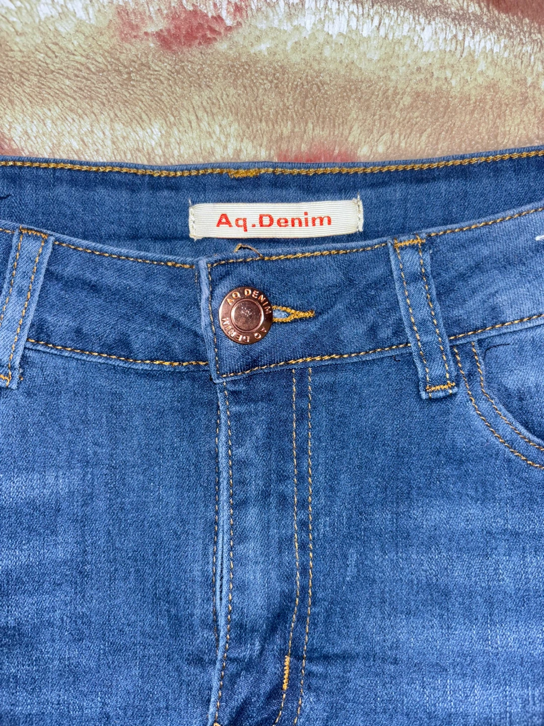 Aq. Denim Women's Blue Denim Pencil Skirt Size L - photo 4