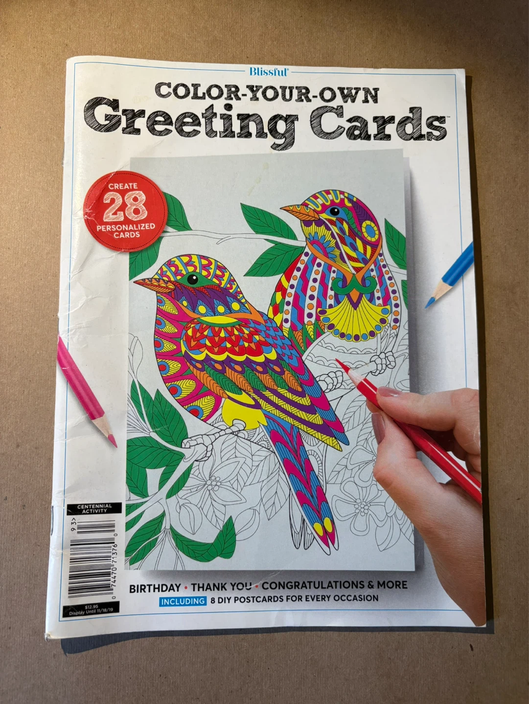 Blissful Color-Your-Own Greeting Cards