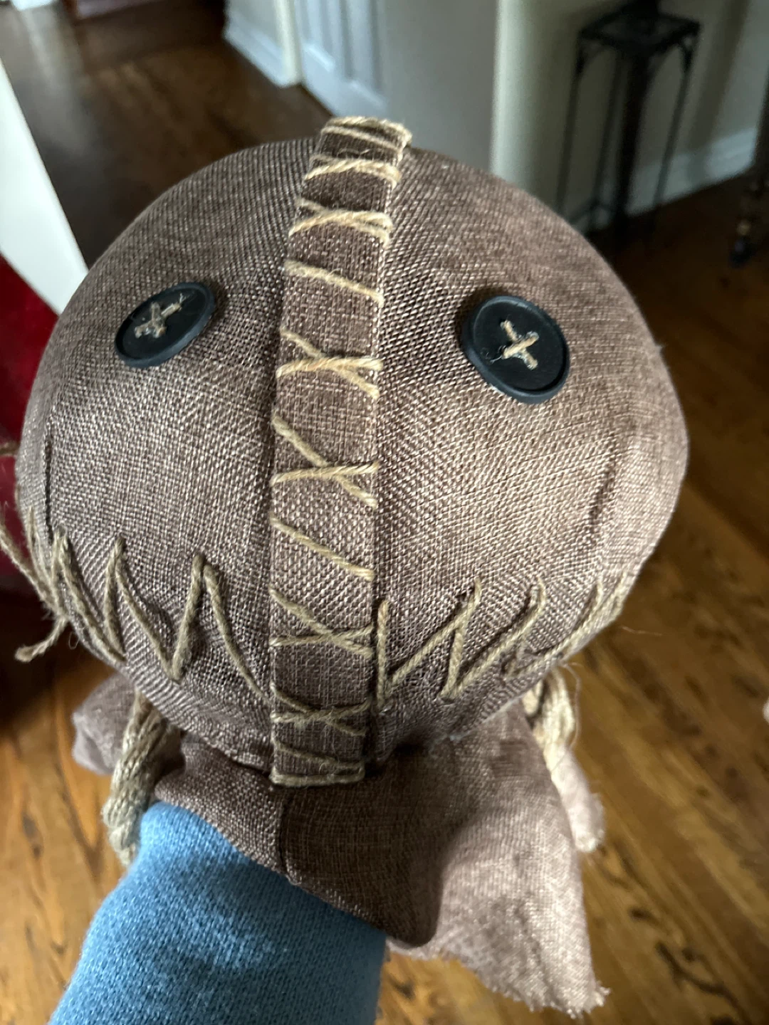 Halloween Sam mask junior with Button Eyes