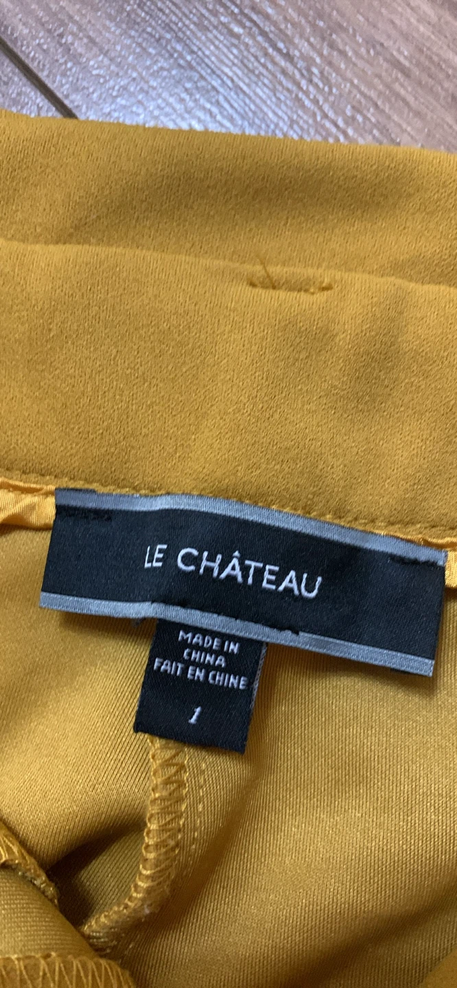 Le Château Mustard Yellow Cropped Pants Size 1 - photo 4